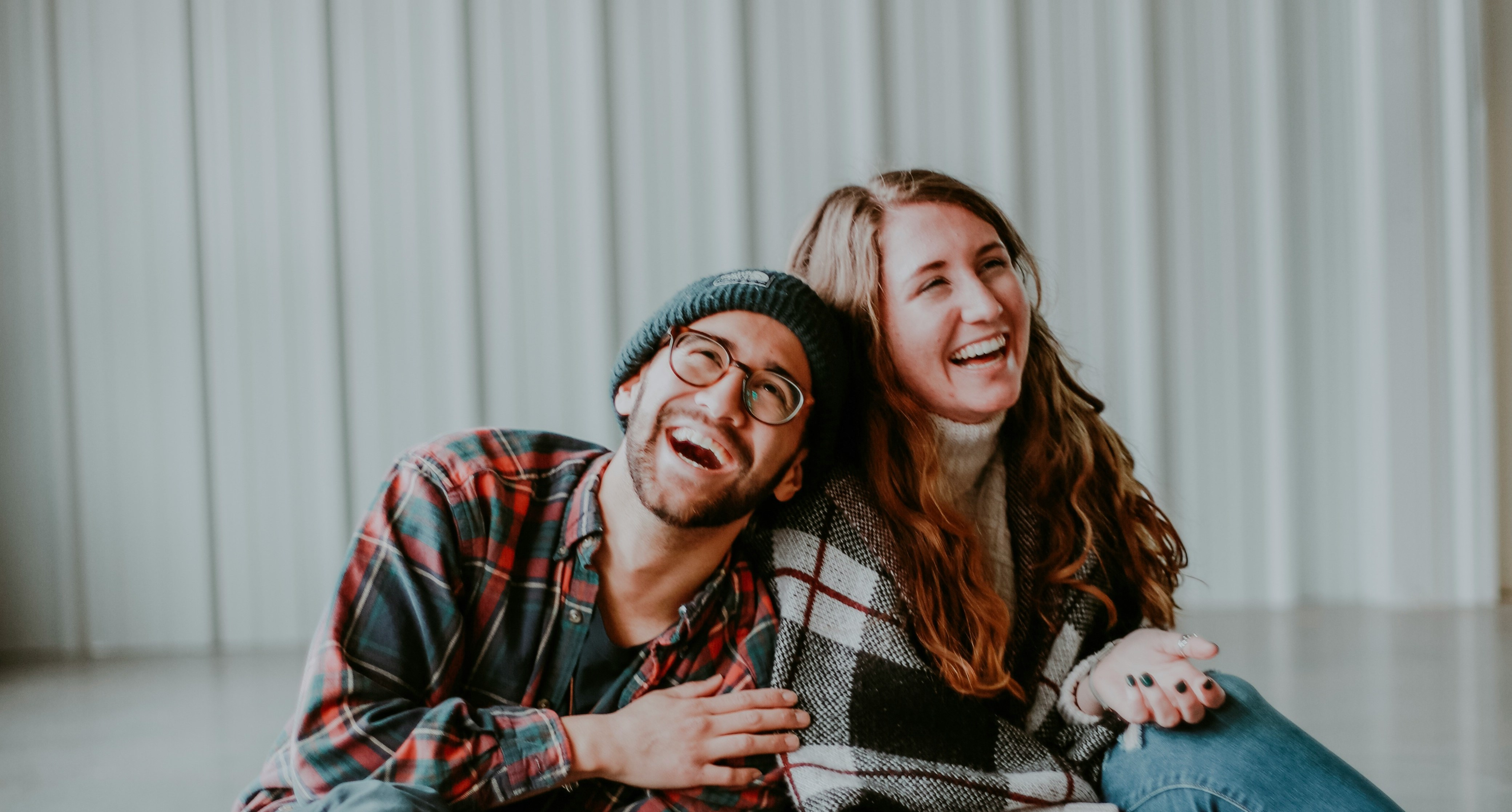 A man and a woman enjoying each other’s company